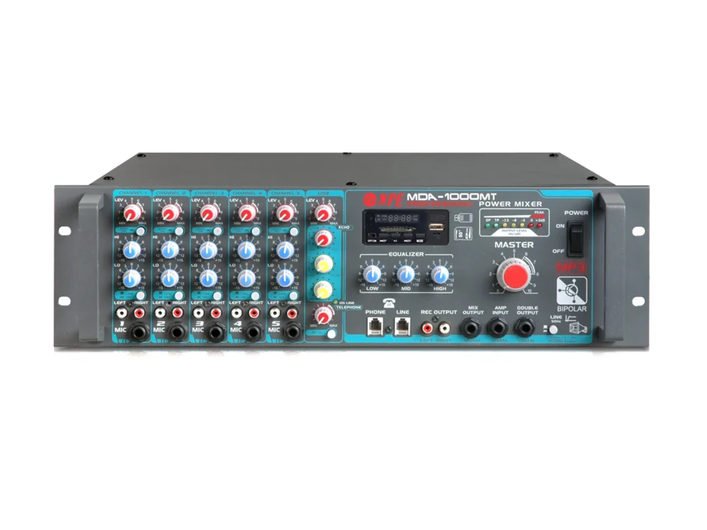 Npe Mda-1000mt เพาเวอร์มิกเซอร์ 1000w พร้อม Bluetooth 70v/100v