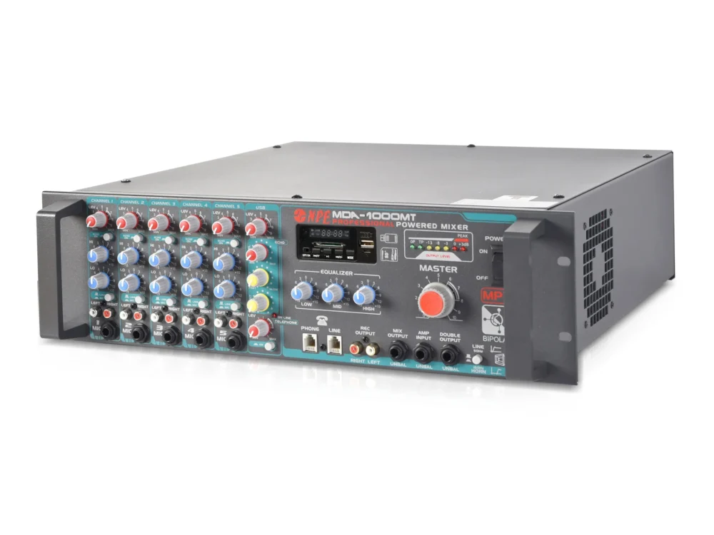 Npe Mda-1000mt เพาเวอร์มิกเซอร์ 1000w พร้อม Bluetooth 70v/100v