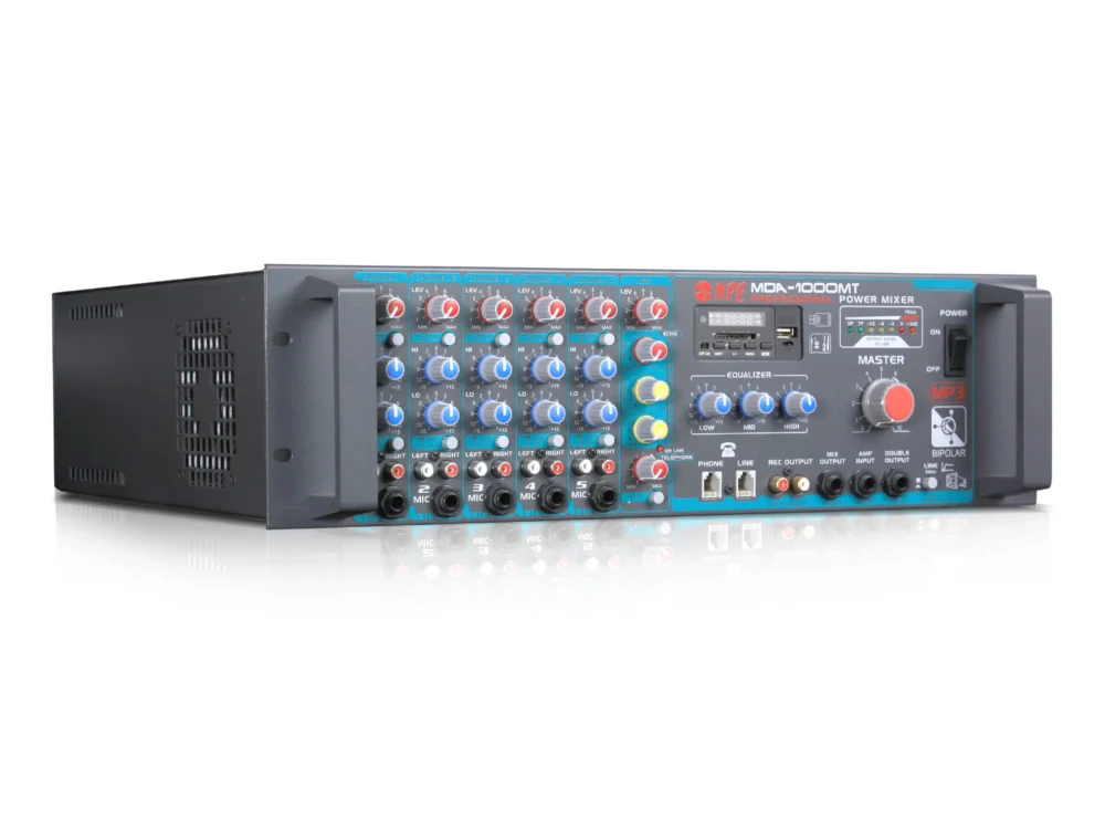 Npe Mda-1000mt เพาเวอร์มิกเซอร์ 1000w พร้อม Bluetooth 70v/100v