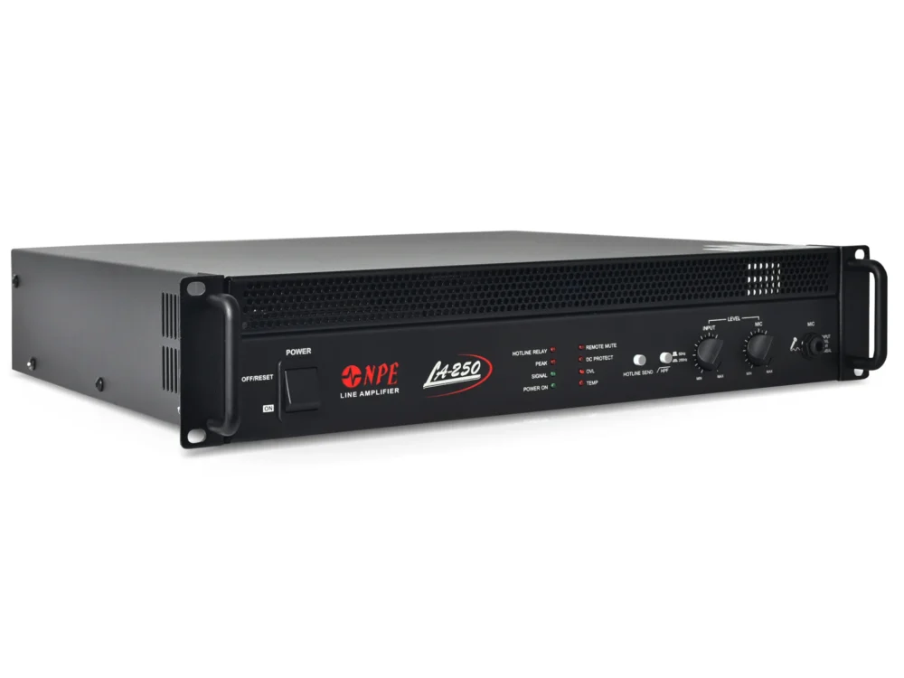 Npe La-250 ไลน์แอมป์ 250w 100v Line Amplifier สำหรับระบบเสียงประกาศ Npe La-250 ไลน์แอมป์ 250w 100v Line Amplifier สำหรับระบบเสียงประกาศ
