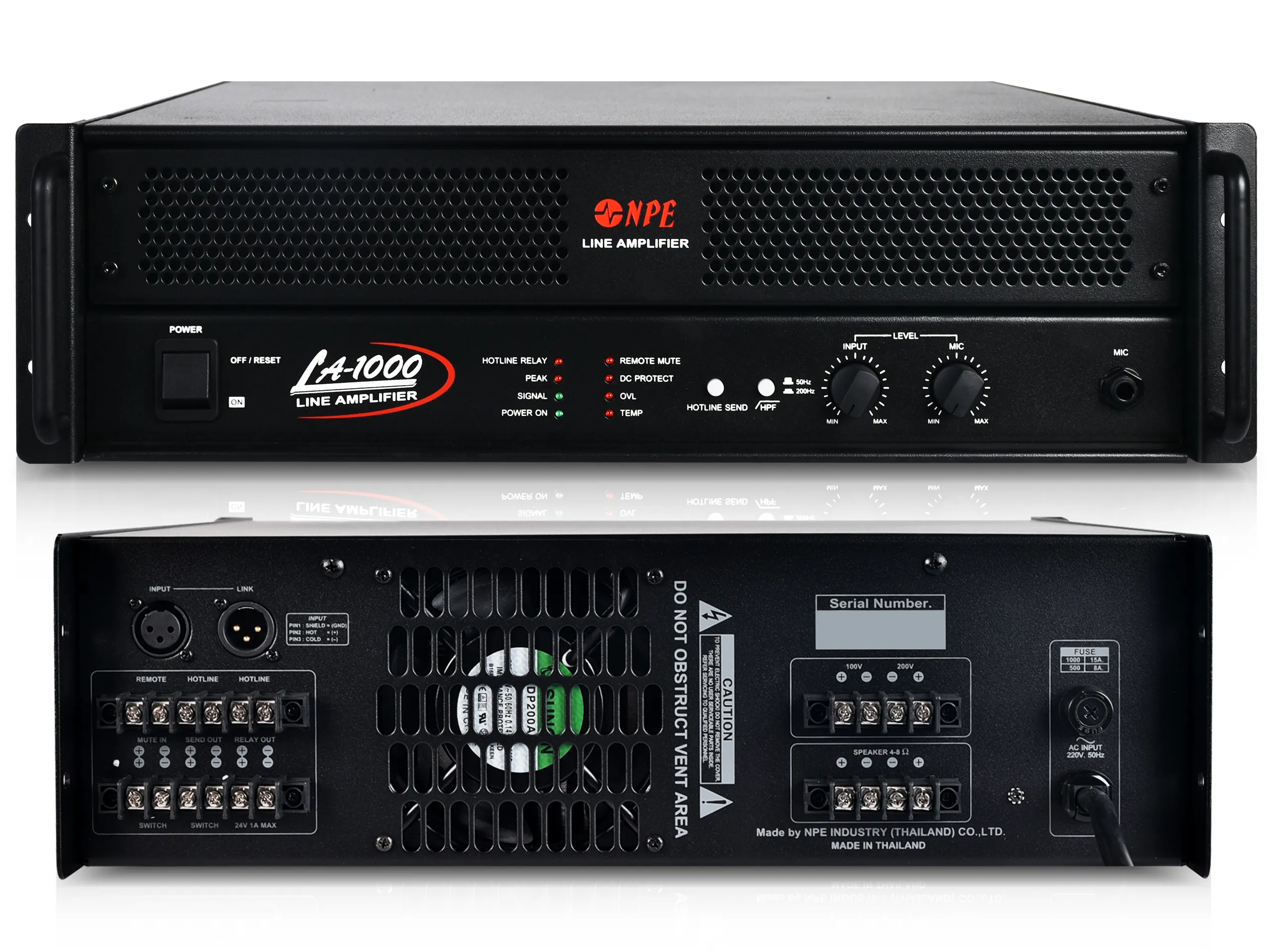 Npe La-1000 ไลน์แอมป์ 1000w 100v Line Amplifier สำหรับระบบเสียงประกาศ Npe La-1000 ไลน์แอมป์ 1000w 100v Line Amplifier สำหรับระบบเสียงประกาศ