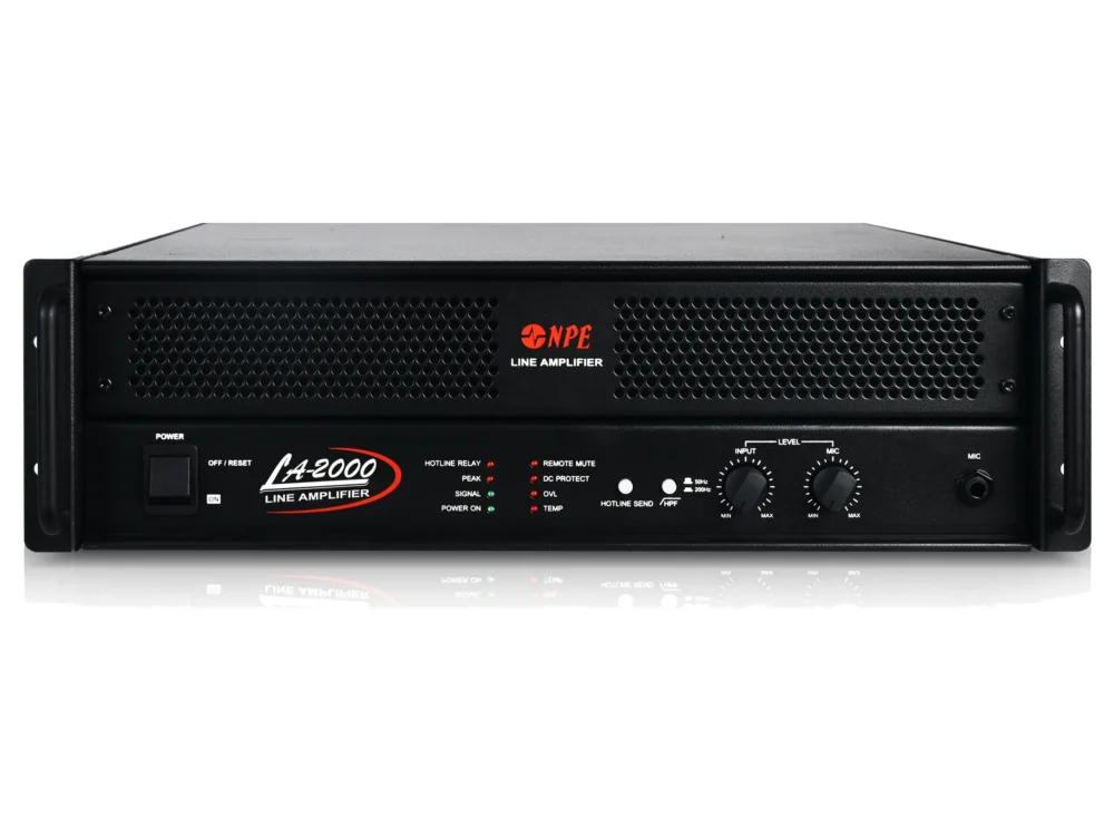 Npe La-2000 ไลน์แอมป์ 2000w 100v Line Amplifier สำหรับระบบเสียงประกาศ Npe La-2000 ไลน์แอมป์ 2000w 100v Line Amplifier สำหรับระบบเสียงประกาศ