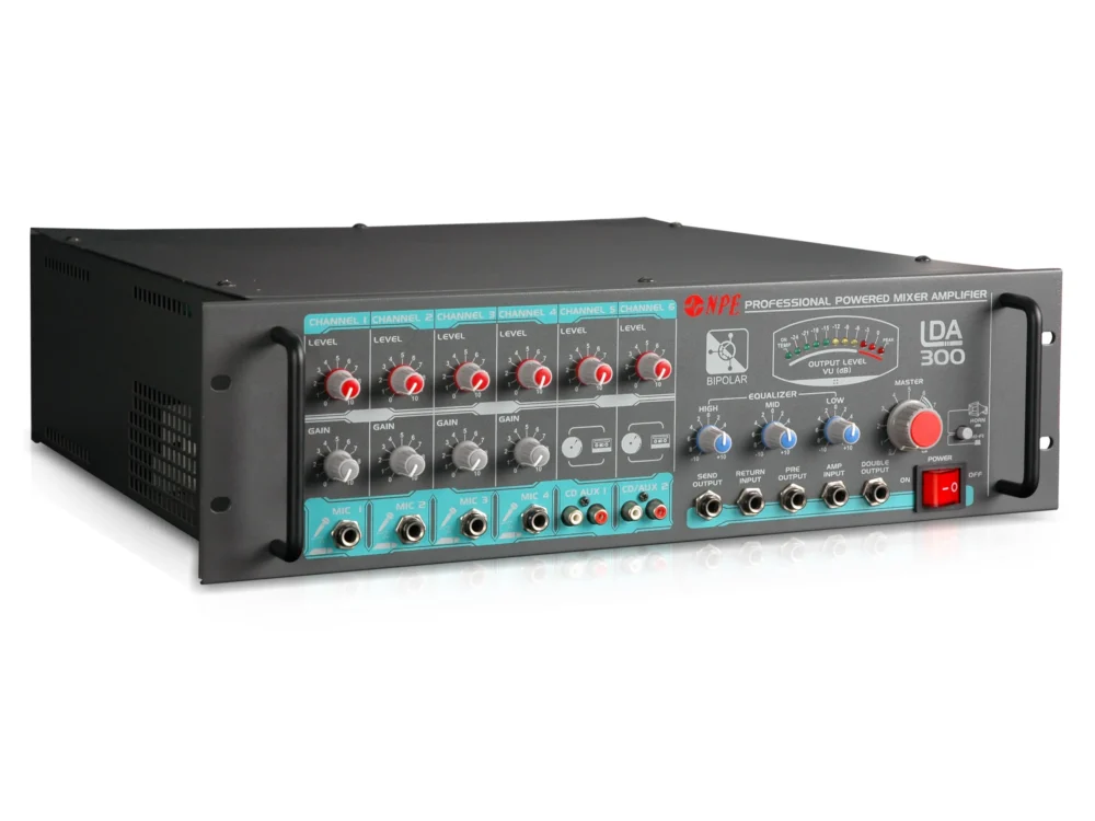 Npe Lda-300 เพาเวอร์มิกเซอร์ 300w 70v/100v Line Amplifier Npe Lda-300 เพาเวอร์มิกเซอร์ 300w 70v/100v Line Amplifier
