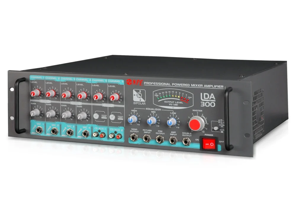 Npe Lda-300 เพาเวอร์มิกเซอร์ 300w 70v/100v Line Amplifier Npe Lda-300 เพาเวอร์มิกเซอร์ 300w 70v/100v Line Amplifier