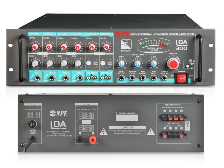 Npe Lda-300 เพาเวอร์มิกเซอร์ 300w 70v/100v Line Amplifier