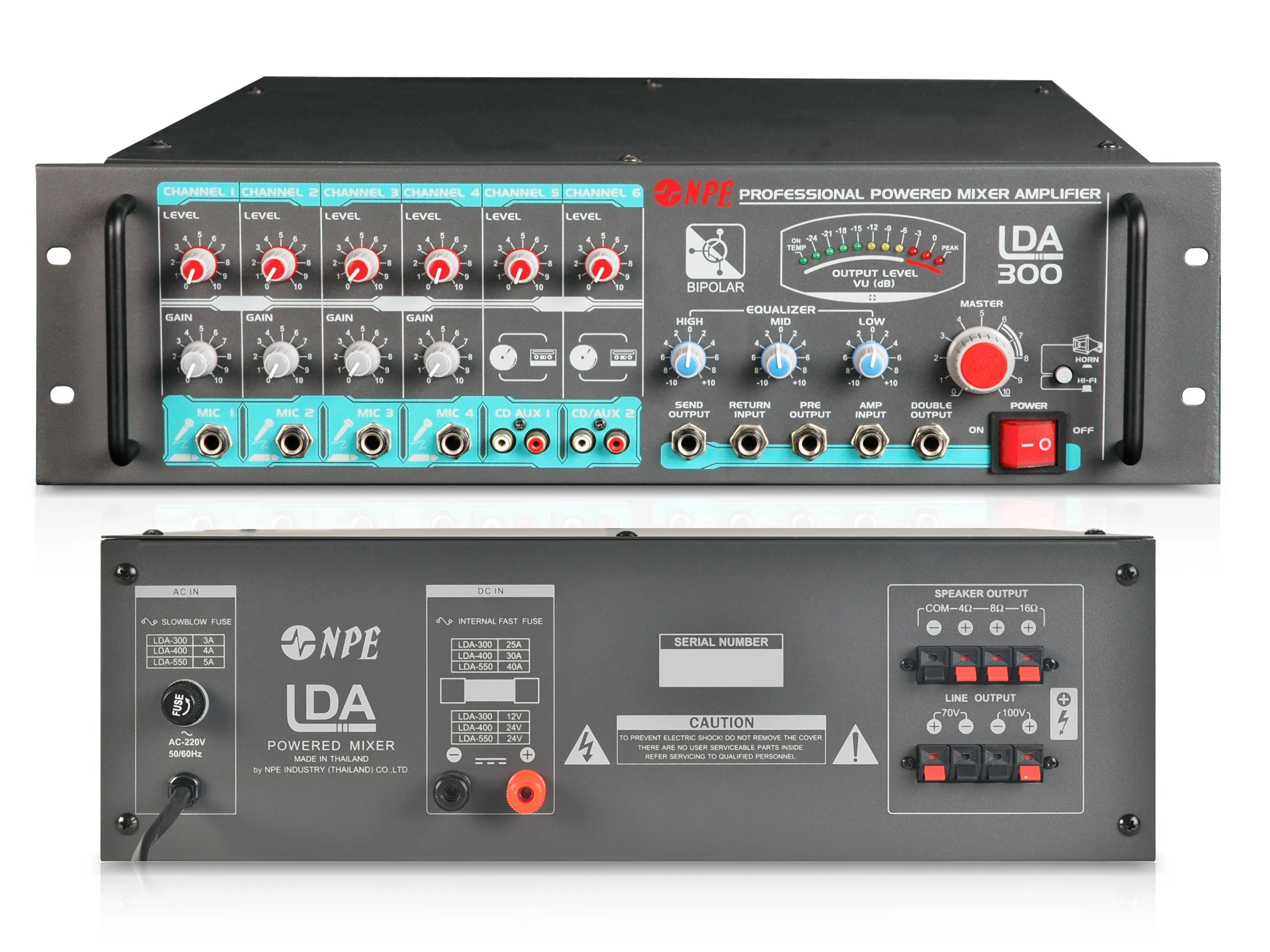 Npe Lda-300 เพาเวอร์มิกเซอร์ 300w 70v/100v Line Amplifier Npe Lda-300 เพาเวอร์มิกเซอร์ 300w 70v/100v Line Amplifier