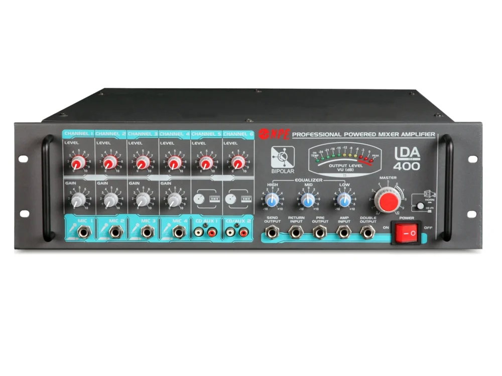 Npe Lda-400 เพาเวอร์มิกเซอร์ 400w 70v/100v Line Amplifier Npe Lda-400 เพาเวอร์มิกเซอร์ 400w 70v/100v Line Amplifier