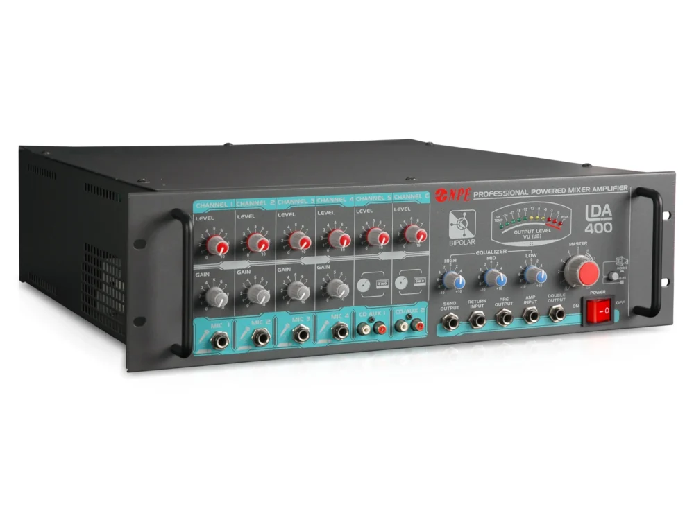 Npe Lda-400 เพาเวอร์มิกเซอร์ 400w 70v/100v Line Amplifier Npe Lda-400 เพาเวอร์มิกเซอร์ 400w 70v/100v Line Amplifier