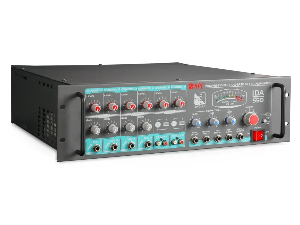 Npe Lda-550 เพาเวอร์มิกเซอร์ 550w 70v/100v Line Amplifier Npe Lda-550 เพาเวอร์มิกเซอร์ 550w 70v/100v Line Amplifier