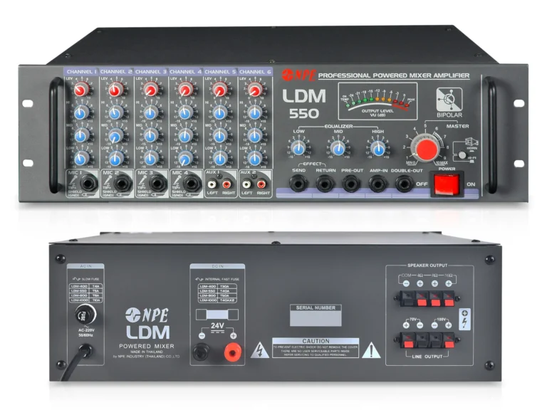 Npe Ldm-550 เพาเวอร์มิกเซอร์ 550w 70v/100v Line Power Mixer