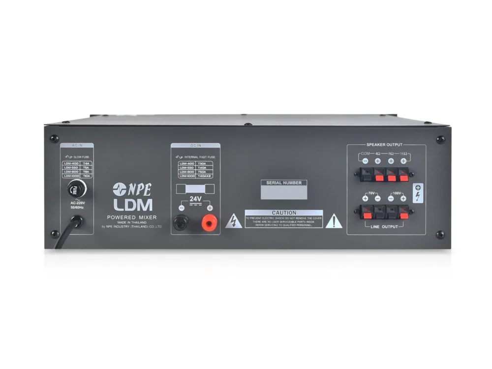 Npe Ldm-800 เพาเวอร์มิกเซอร์ 800w 70v/100v Line Power Mixer