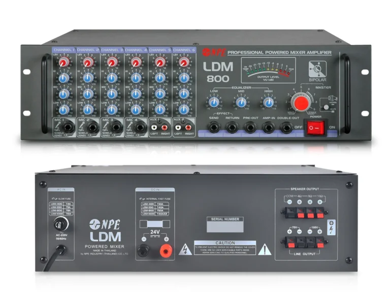 Npe Ldm-800 เพาเวอร์มิกเซอร์ 800w 70v/100v Line Power Mixer