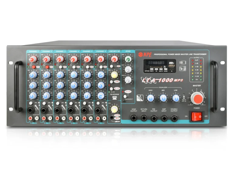 Npe Lta-1000mp3 เพาเวอร์ไลน์มิกเซอร์ 1000w พร้อม Bluetooth Usb/sd Mp3