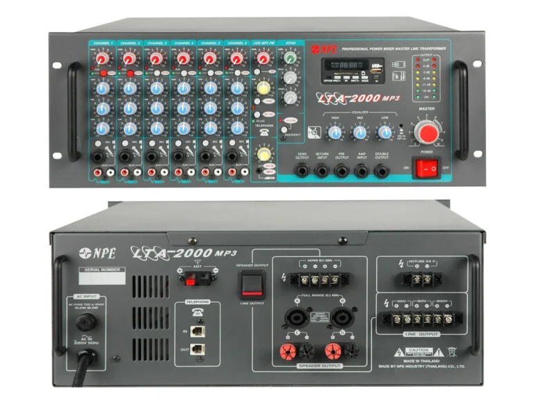 Npe Lta-2000mp3 เพาเวอร์ไลน์มิกเซอร์ 2000w พร้อม Bluetooth Usb/sd Mp3