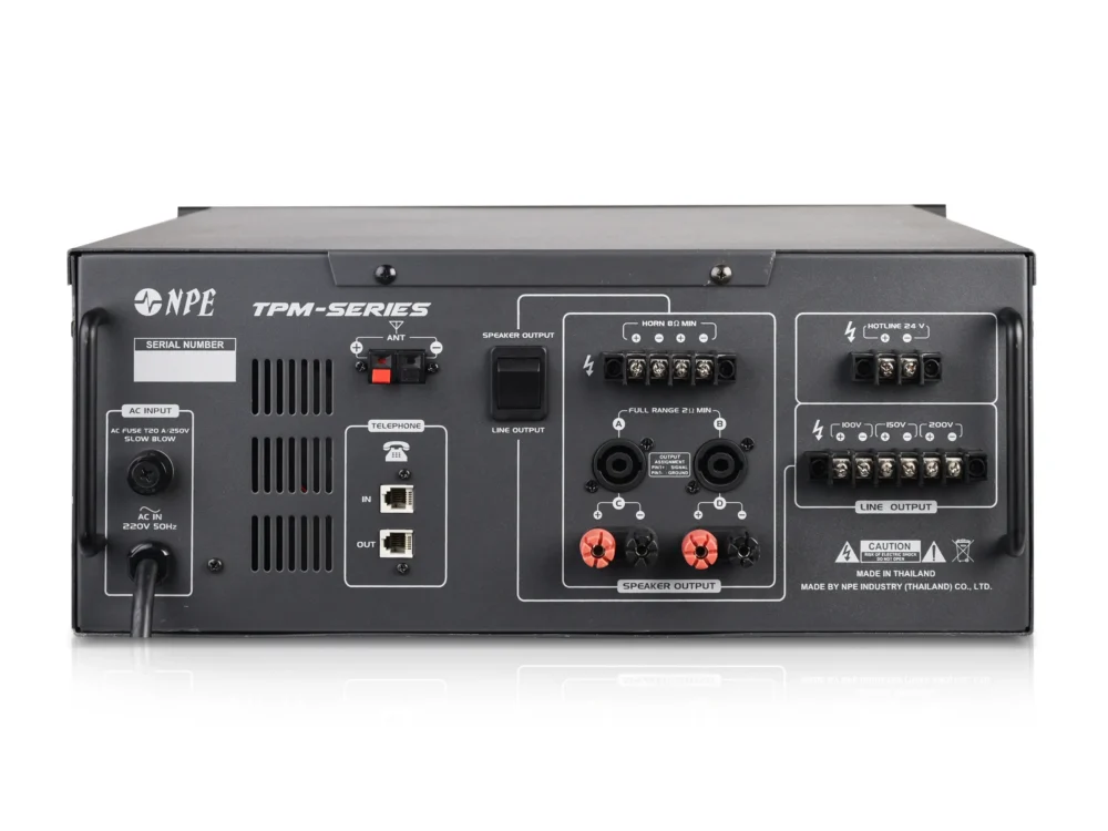 Npe Tpm-2500mp3 เพาเวอร์มิกเซอร์ 2500w พร้อม Bluetooth Usb/sd Mp3