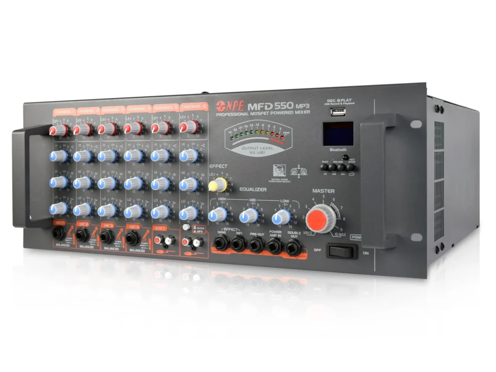 Npe Mfd-550 Mp3 เพาเวอร์มิกเซอร์ 550w พร้อม Mp3 Usb/sd และ Fm Tuner Npe Mfd-550 Mp3 เพาเวอร์มิกเซอร์ 550w พร้อม Mp3 Usb/sd และ Fm Tuner