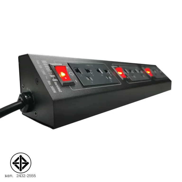 Savetronics A-6_v2 ปลั๊กไฟกันไฟกระชาก 6 ช่อง