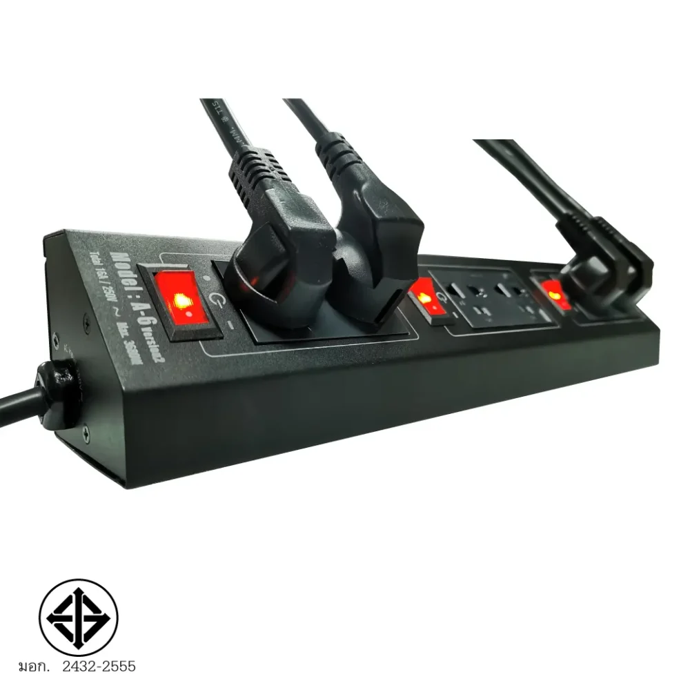 Savetronics A-6_v2 ปลั๊กไฟกันไฟกระชาก 6 ช่อง Savetronics A-6_v2 ปลั๊กไฟกันไฟกระชาก 6 ช่อง