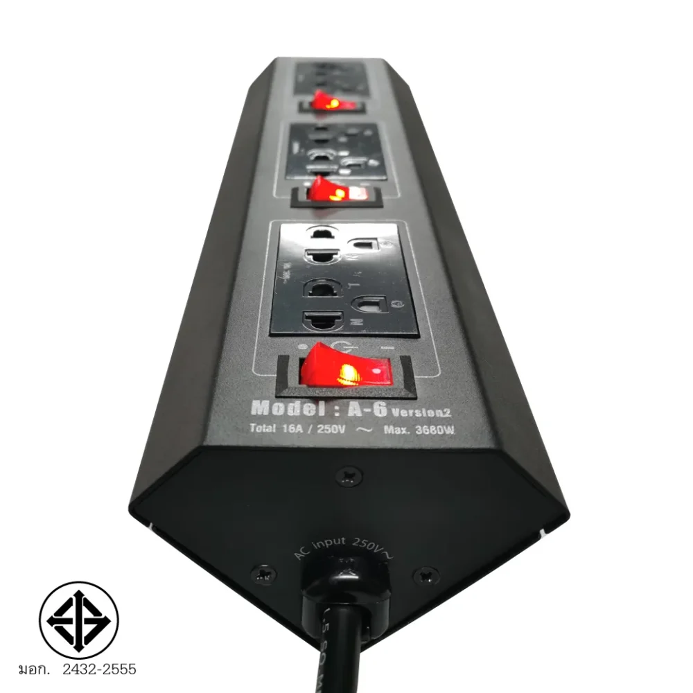 Savetronics A-6_v2 ปลั๊กไฟกันไฟกระชาก 6 ช่อง Savetronics A-6_v2 ปลั๊กไฟกันไฟกระชาก 6 ช่อง