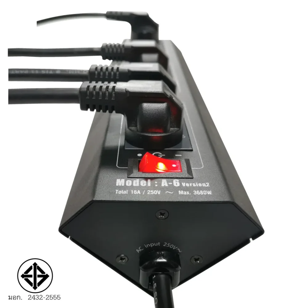 Savetronics A-6_v2 ปลั๊กไฟกันไฟกระชาก 6 ช่อง Savetronics A-6_v2 ปลั๊กไฟกันไฟกระชาก 6 ช่อง