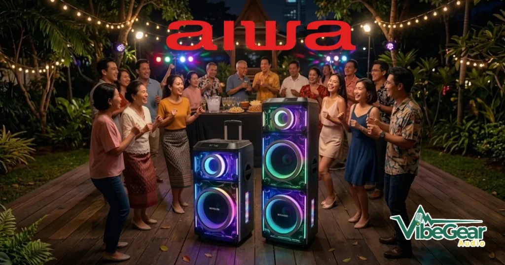 แนะนำ ลำโพง Aiwa ล้อลาก รุ่นฮิต เบสแน่น ไมค์ดูดเสียงดี (อัปเดต 2026)