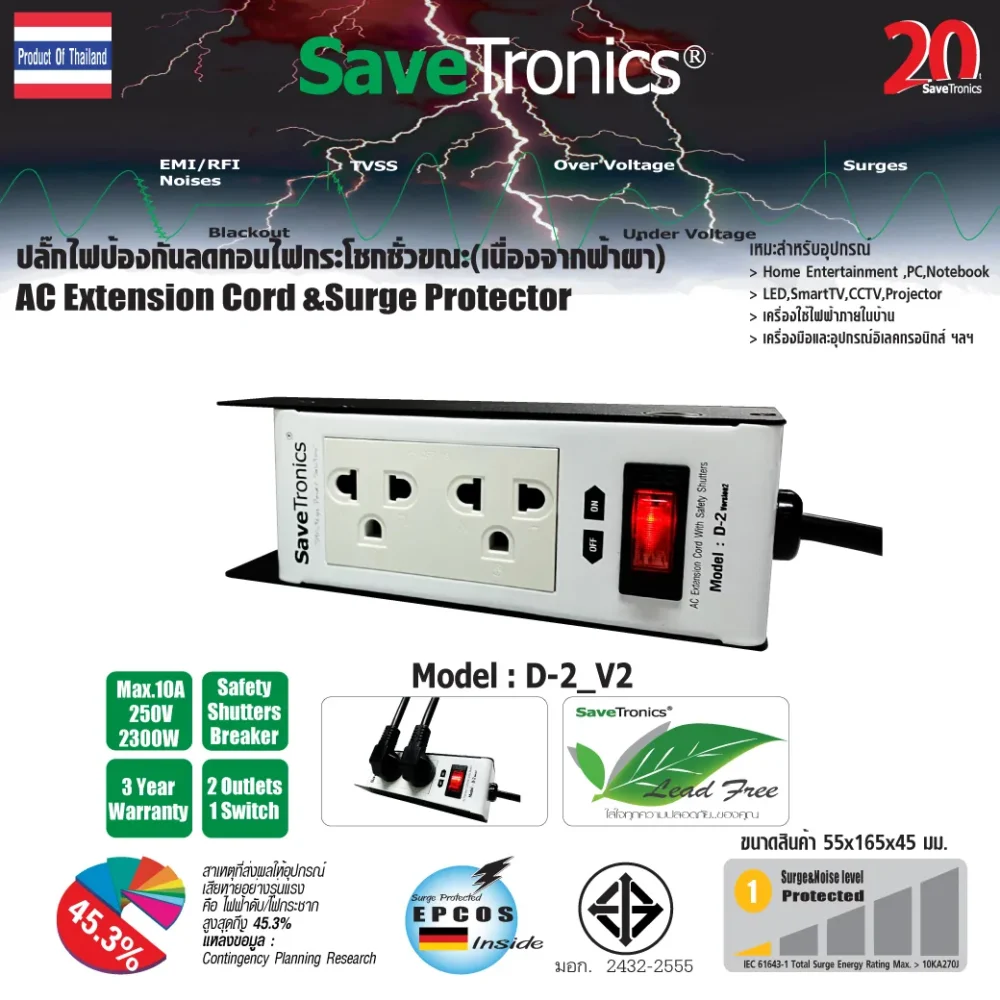 Savetronics D-2_v2 เครื่องหน่วงเสียงดิจิตอล Digital Delay Processor Savetronics D-2_v2 เครื่องหน่วงเสียงดิจิตอล Digital Delay Processor