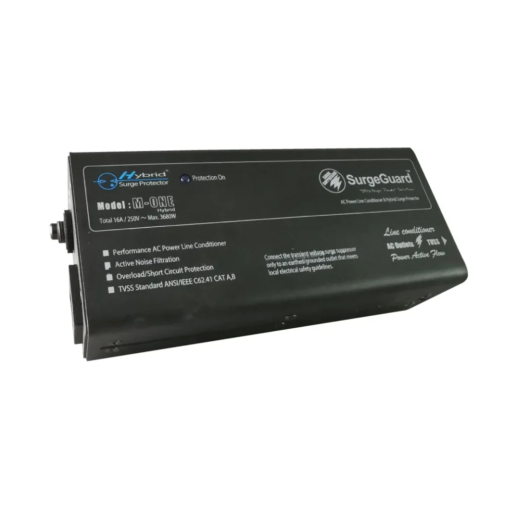 Surgeguard M-One (Hybrid) เครื่องกรองกระแสไฟฟ้าและกันไฟกระชาก Surgeguard M-One (Hybrid) เครื่องกรองกระแสไฟฟ้าและกันไฟกระชาก