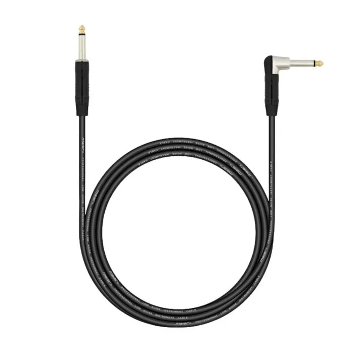 Maier Pmpml-A03m 6.35mm Ts Mono Right Angle Cable 3 เมตร สายแจ็คงอสำหรับเครื่องดนตรี