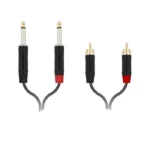 Maier Pmrc2-A01m Rca To 2 X 6.35mm Mono Cable 1 เมตร สายสัญญาณเสียงคุณภาพสูง