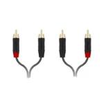 Maier Rclr2-A01m Rca To 2 X 6.35mm Mono Cable 1 เมตร สายสัญญาณเสียงคุณภาพสูง
