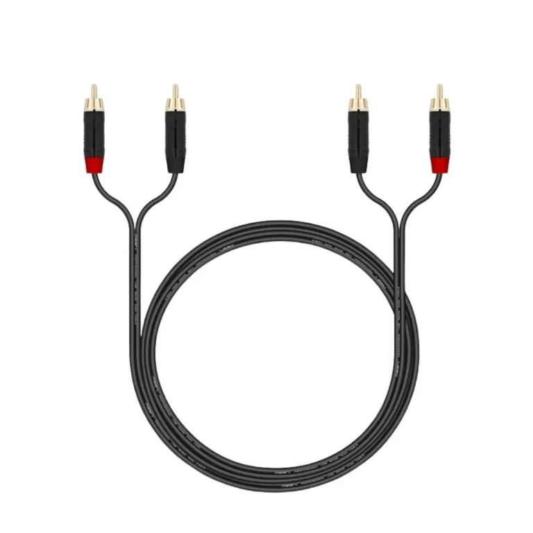 Maier Rclr2-A01m Rca To 2 X 6.35mm Mono Cable 1 เมตร สายสัญญาณเสียงคุณภาพสูง