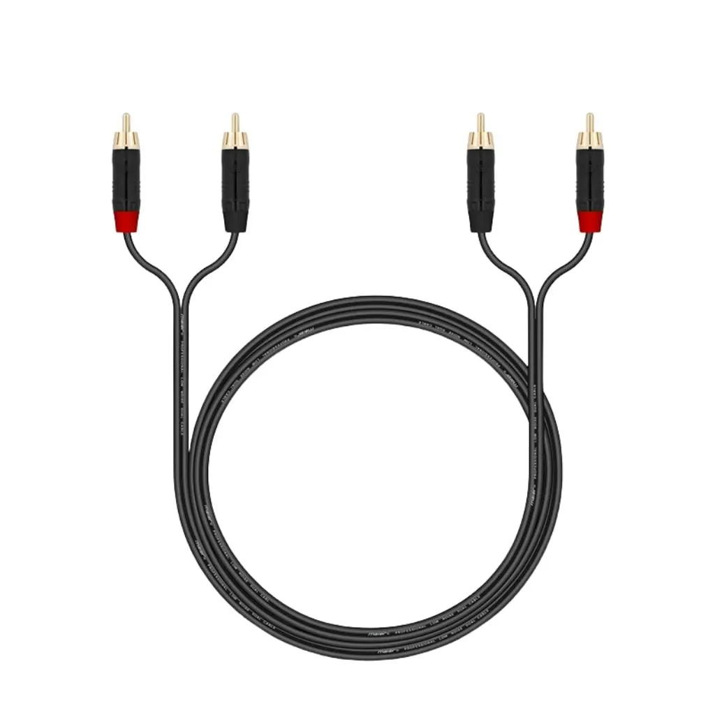 Maier Rclr2-A01m Rca To 2 X 6.35mm Mono Cable 1 เมตร สายสัญญาณเสียงคุณภาพสูง Maier Rclr2-A01m Rca To 2 X 6.35mm Mono Cable 1 เมตร สายสัญญาณเสียงคุณภาพสูง