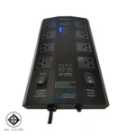 Surgeguard Sb-8e เครื่องกรองกระแสไฟฟ้าและกันไฟกระชาก 8 ช่อง 2 สวิตช์