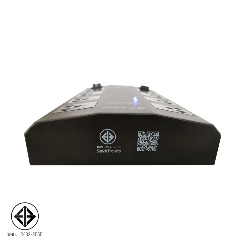 Surgeguard Sb-8e เครื่องกรองกระแสไฟฟ้าและกันไฟกระชาก 8 ช่อง 2 สวิตช์ Surgeguard Sb-8e เครื่องกรองกระแสไฟฟ้าและกันไฟกระชาก 8 ช่อง 2 สวิตช์