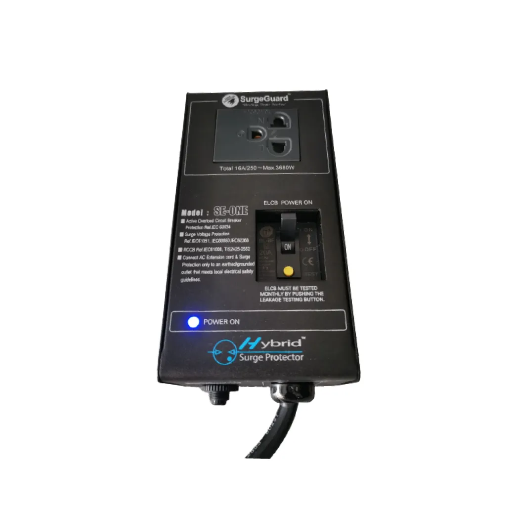 Surgeguard Se-One เครื่องกรองกระแสไฟฟ้าชนิดตัดไฟรั่วอัตโนมัติ สำหรับ Ev Charger Surgeguard Se-One เครื่องกรองกระแสไฟฟ้าชนิดตัดไฟรั่วอัตโนมัติ สำหรับ Ev Charger