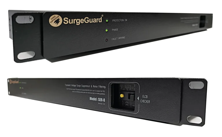 Surgeguard Ser-8 (Version 3.0) เครื่องกรองกระแสไฟฟ้าและกันไฟกระชาก สำหรับ Rack 19 นิ้ว