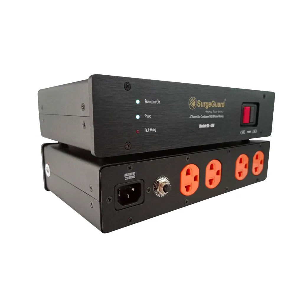 Surgeguard Sl-4av เครื่องกรองกระแสไฟฟ้าและกันไฟกระชาก สำหรับ Hi-End Av Surgeguard Sl-4av เครื่องกรองกระแสไฟฟ้าและกันไฟกระชาก สำหรับ Hi-End Av