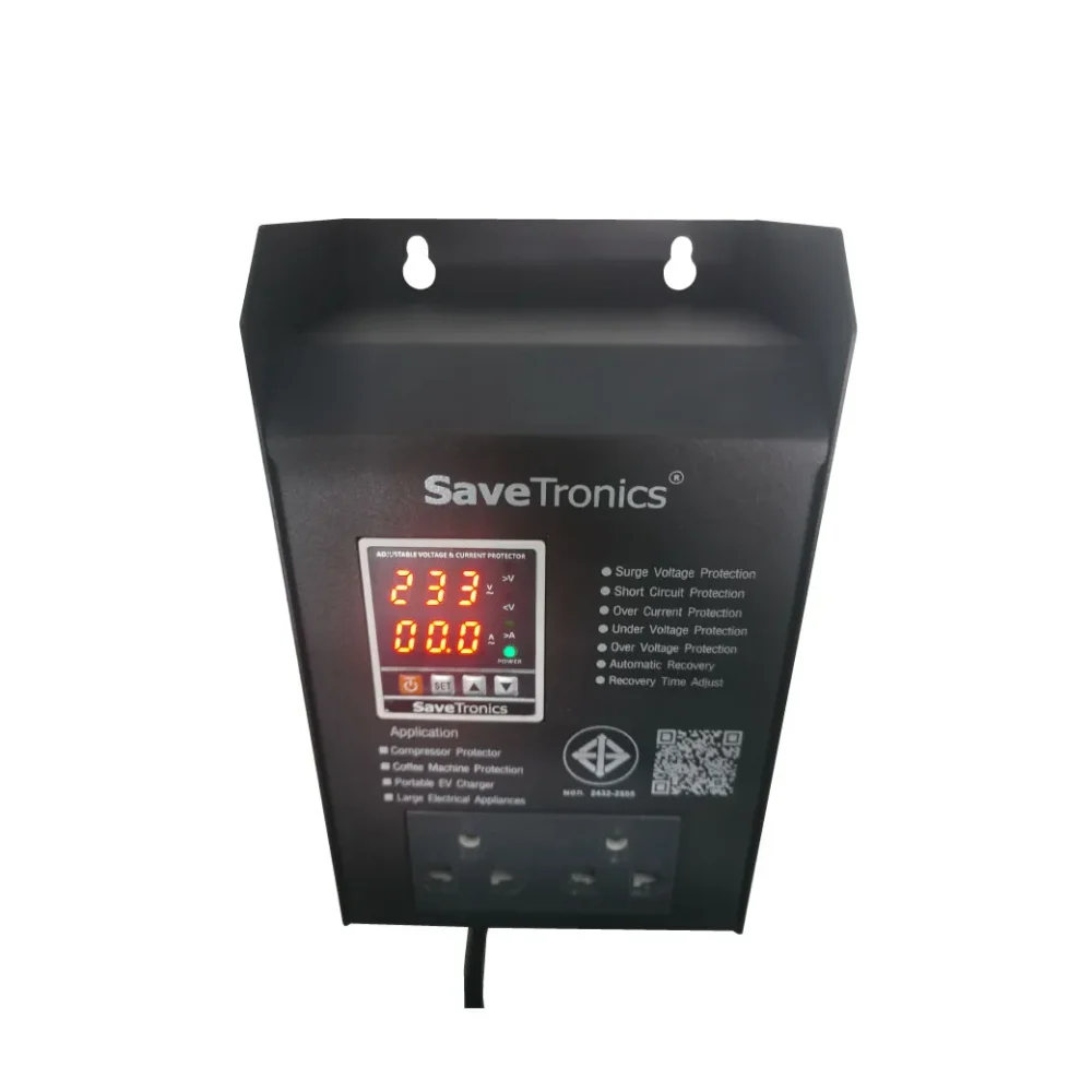 Savetronics Cp-216a เครื่องป้องกันแรงดันไฟฟ้าอัจฉริยะ Savetronics Cp-216a เครื่องป้องกันแรงดันไฟฟ้าอัจฉริยะ