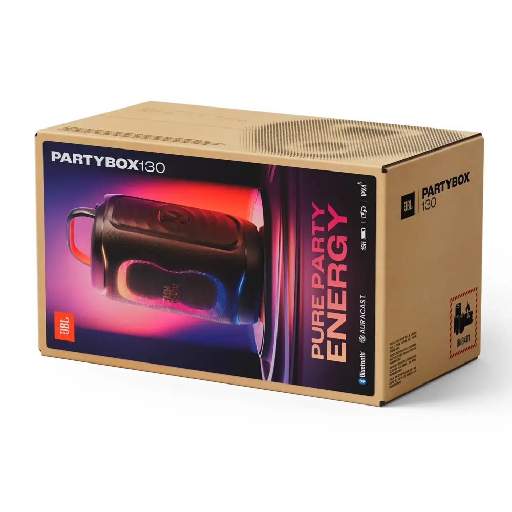 Jbl Partybox130 Box Jbl Partybox 130 ลำโพงปาร์ตี้ 200w พร้อม Ai Sound Boost