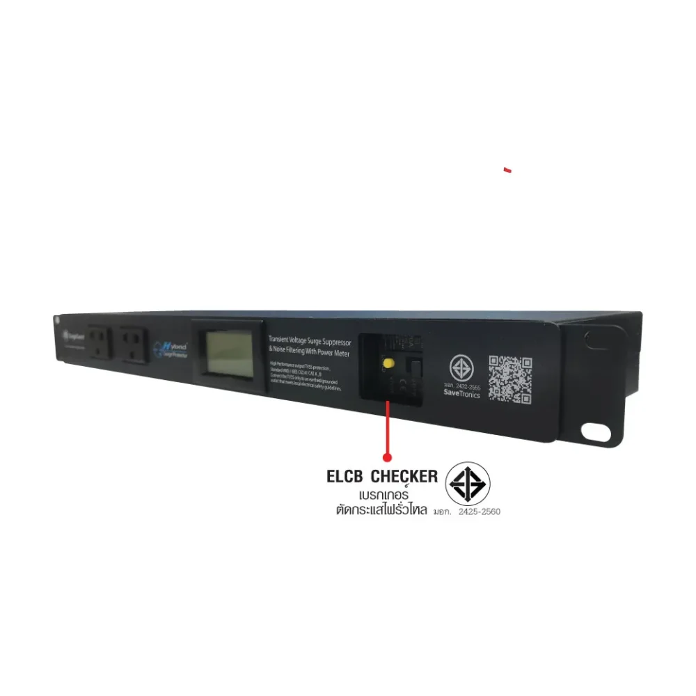 Surgeguard Sr-8em เครื่องกรองกระแสไฟฟ้าและกันไฟกระชาก พร้อม Power Meter แบบ Rack 19 นิ้ว Surgeguard Sr-8em เครื่องกรองกระแสไฟฟ้าและกันไฟกระชาก พร้อม Power Meter แบบ Rack 19 นิ้ว