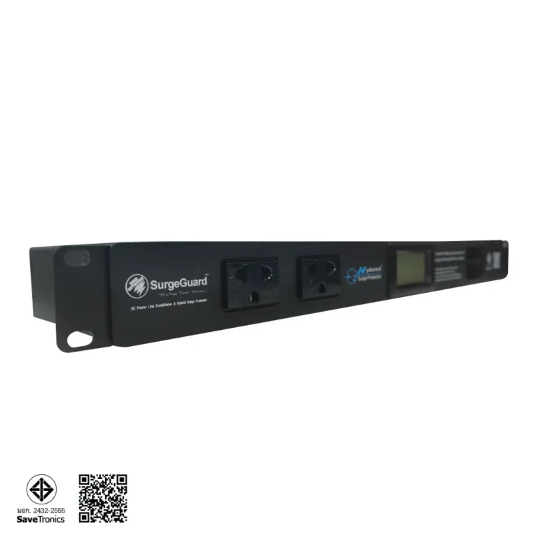 Surgeguard Sr-8m เครื่องกรองกระแสไฟฟ้าและกันไฟกระชาก พร้อม Power Meter
