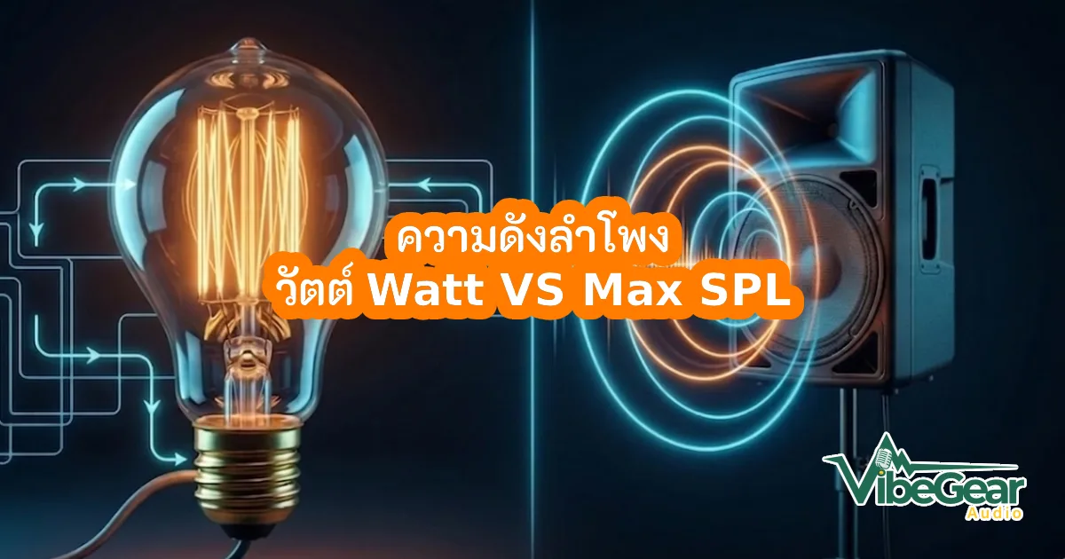 ซื้อลำโพงอย่าดูแค่ Watt! รู้จัก Max Spl สเปกตัวจริงที่บอก "ความดังของลำโพง"