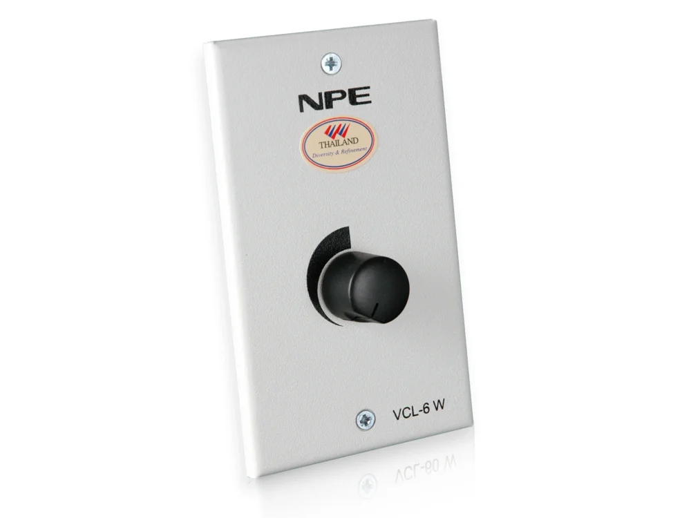 Npe Vcl-W วอลลุ่มควบคุมเสียงระบบไลน์ 100v Npe Vcl-W วอลลุ่มควบคุมเสียงระบบไลน์ 100v