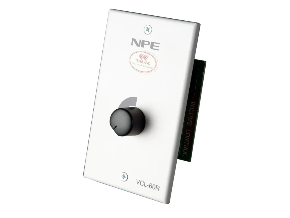 Npe Vcl-R วอลลุ่มควบคุมเสียงระบบไลน์ 100v พร้อมรีเลย์ 24v Npe Vcl-R วอลลุ่มควบคุมเสียงระบบไลน์ 100v พร้อมรีเลย์ 24v