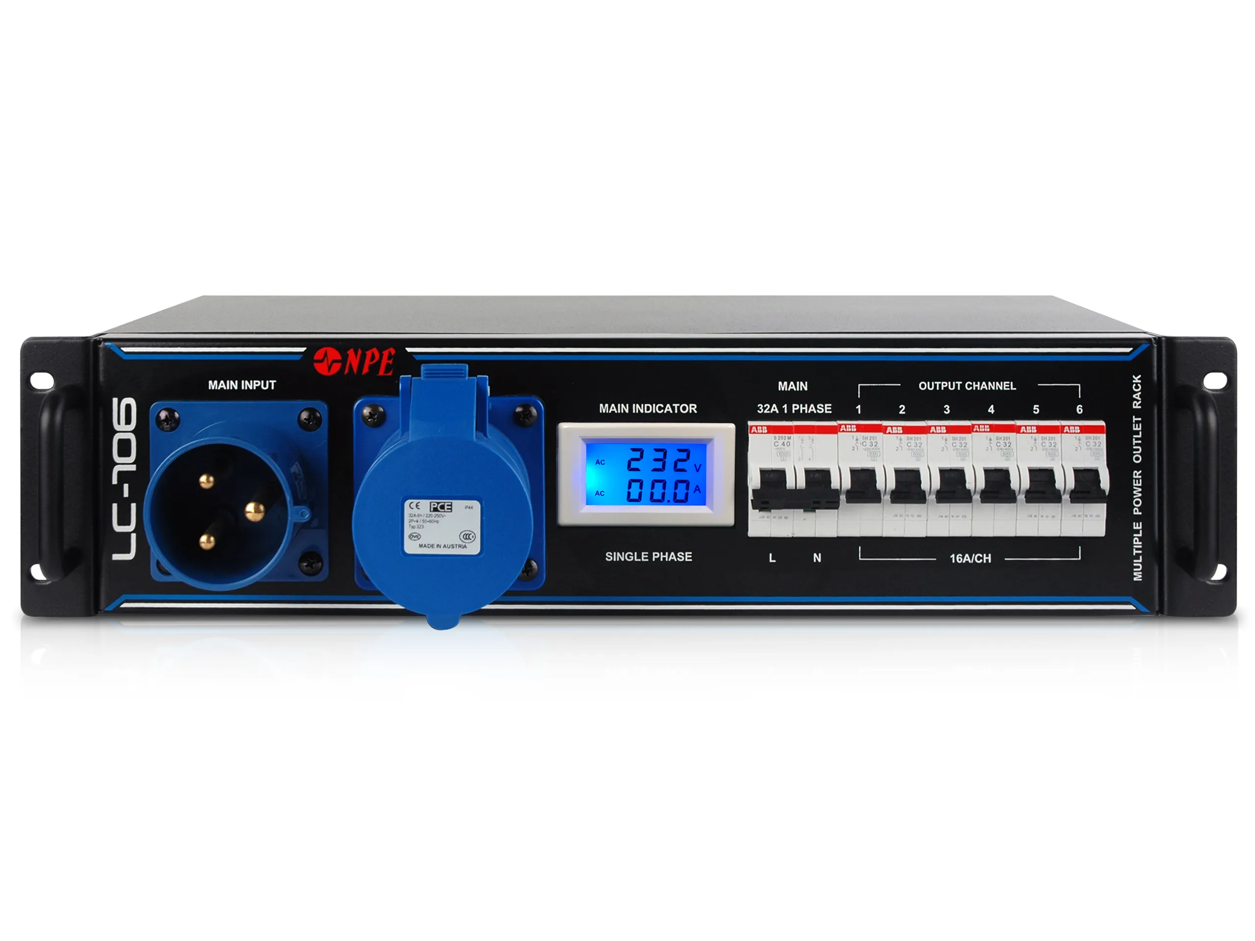 Npe Lc-106 Rack Ac Distributor โหลดเซ็นเตอร์ติดแร็ค 2.5u Npe Lc-106 Rack Ac Distributor โหลดเซ็นเตอร์ติดแร็ค 2.5u