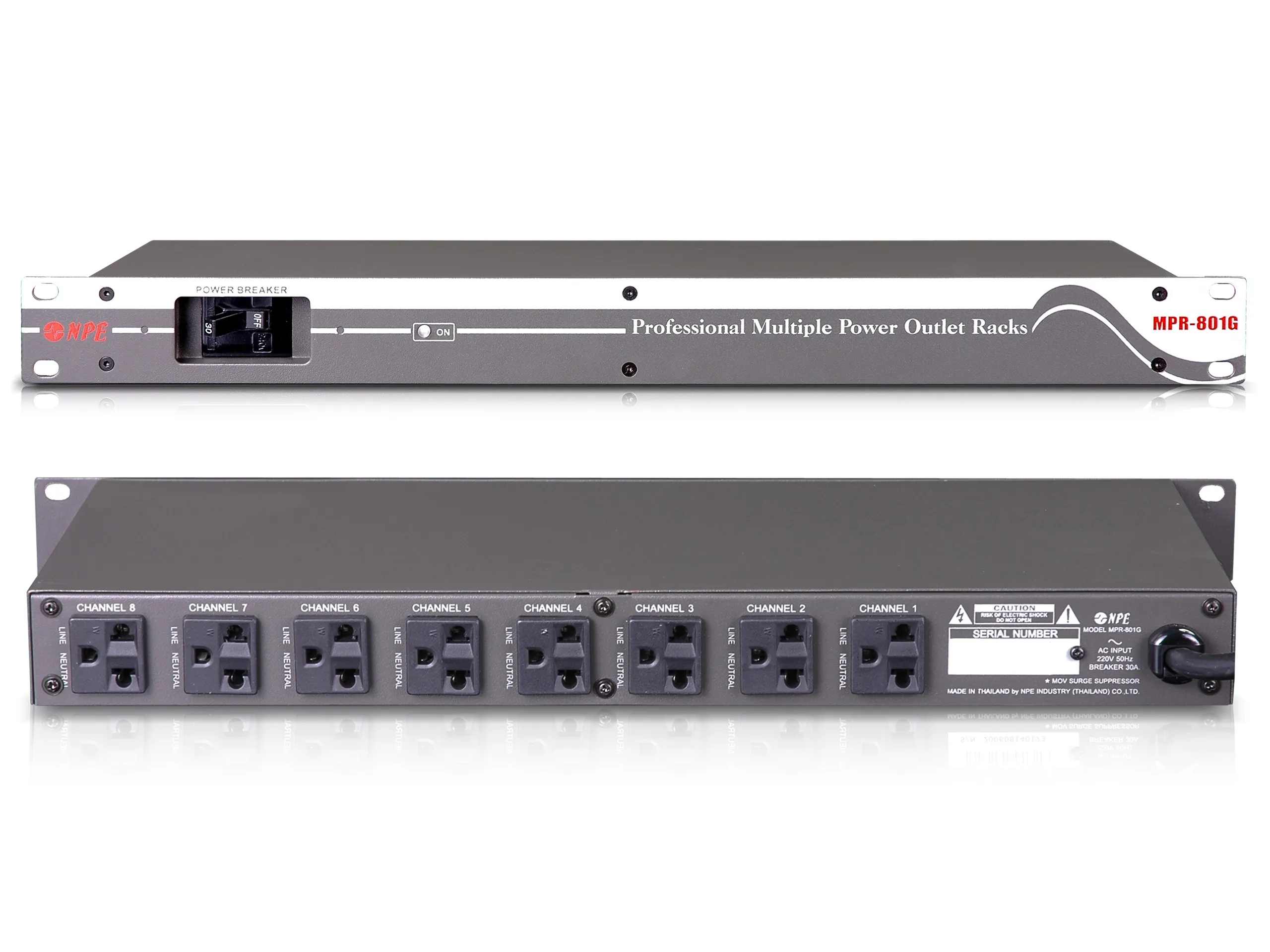 Npe Mpr-801g เพาเวอร์เบรกเกอร์ติดแร็ค 8 ช่อง พร้อมโวลต์มิเตอร์ ขนาด 1u Npe Mpr-801g เพาเวอร์เบรกเกอร์ติดแร็ค 8 ช่อง พร้อมโวลต์มิเตอร์ ขนาด 1u