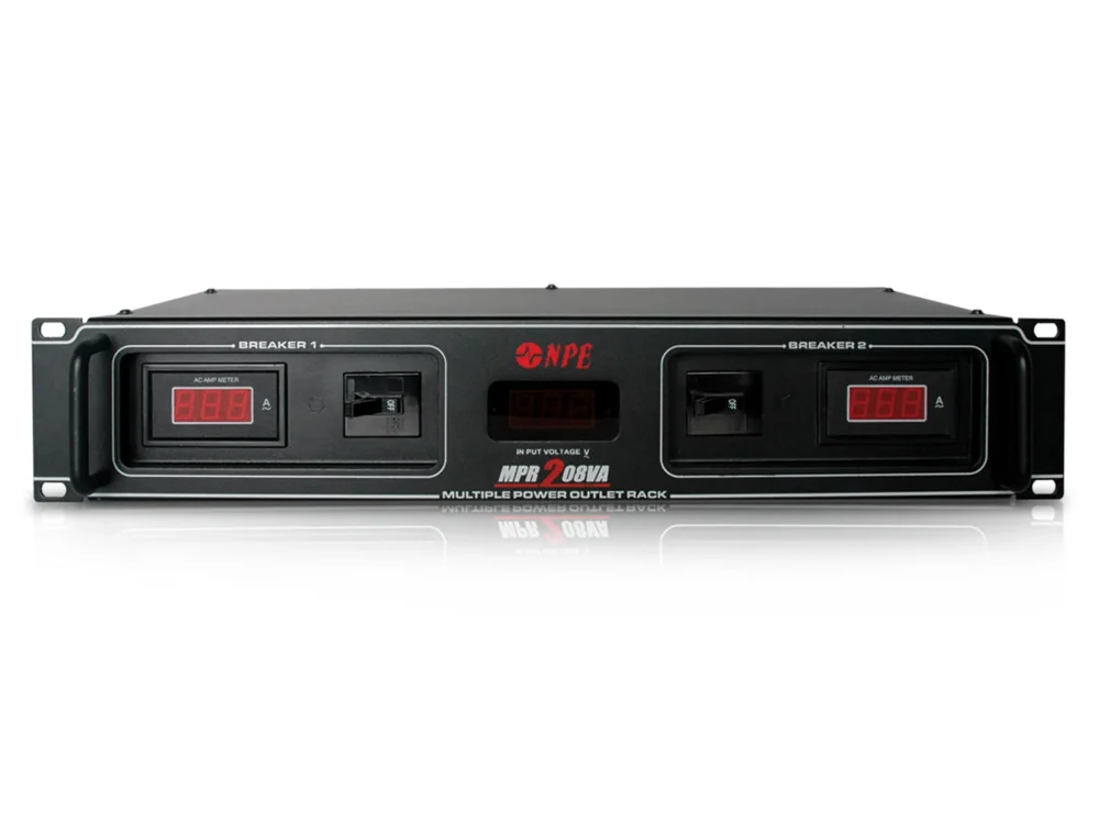 Npe Mpr-208va เพาเวอร์เบรกเกอร์ติดแร็ค 8 ช่อง 2u พร้อมโวลต์มิเตอร์และแอมป์มิเตอร์ Npe Mpr-208va เพาเวอร์เบรกเกอร์ติดแร็ค 8 ช่อง 2u พร้อมโวลต์มิเตอร์และแอมป์มิเตอร์