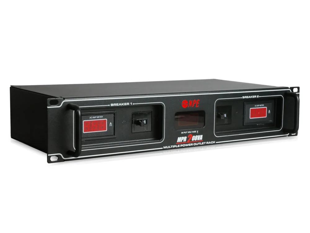 Npe Mpr-208va เพาเวอร์เบรกเกอร์ติดแร็ค 8 ช่อง 2u พร้อมโวลต์มิเตอร์และแอมป์มิเตอร์ Npe Mpr-208va เพาเวอร์เบรกเกอร์ติดแร็ค 8 ช่อง 2u พร้อมโวลต์มิเตอร์และแอมป์มิเตอร์