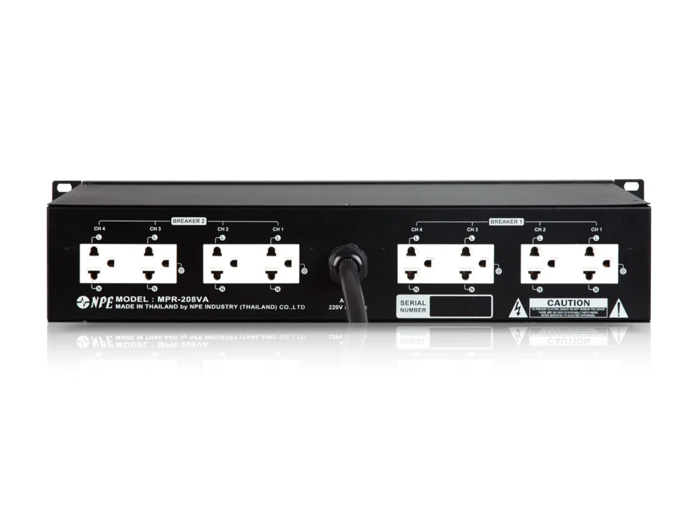 Npe Mpr-208va เพาเวอร์เบรกเกอร์ติดแร็ค 8 ช่อง 2u พร้อมโวลต์มิเตอร์และแอมป์มิเตอร์ Npe Mpr-208va เพาเวอร์เบรกเกอร์ติดแร็ค 8 ช่อง 2u พร้อมโวลต์มิเตอร์และแอมป์มิเตอร์
