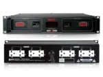 Npe Mpr-208va เพาเวอร์เบรกเกอร์ติดแร็ค 8 ช่อง 2u พร้อมโวลต์มิเตอร์และแอมป์มิเตอร์